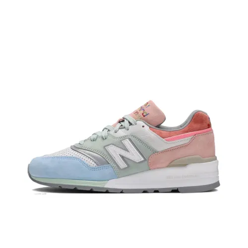 Todd Snyder x New Balance NB 997 Поддержка Беговые кроссовки Мужской Белый Розовый