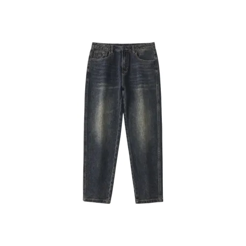 Xiyue Синий Серый Мужские Джинсы