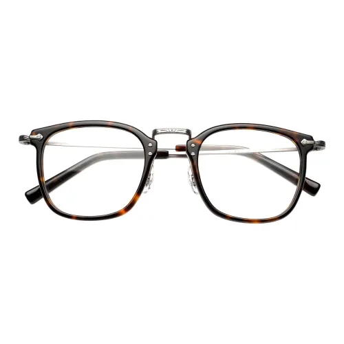 MUSHIFUSICANGHUO Пластиковая оправа β-титан Квадрат Чистый титан Амекадзи Ретро Gms806 Унисекс