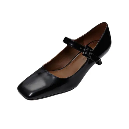 SHUSHUTONG Узкий каблук Mary Jane 5 см Женские Черные