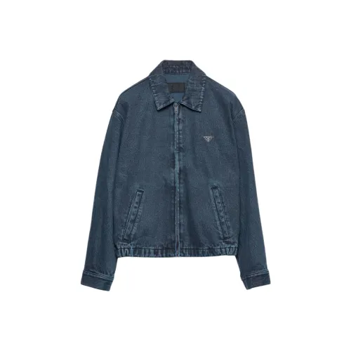 PRADA Обсидиан Мужские Джинсовые Куртки