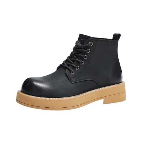 Wolves • Family QUNLANGSHIJIA Короткий Мартин Boot Мужской Черный