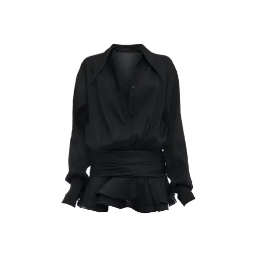 ONE SHALLOW Длинное платье с длинными рукавами женское