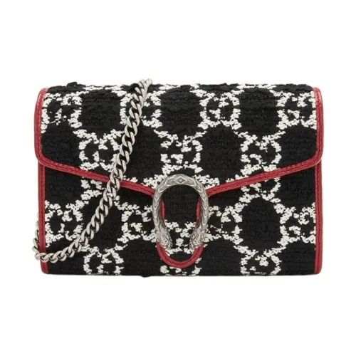 GUCCI Dionysus Ткань с кожаными вставками Сумка Сумка через плечо Сумка через плечо Женская