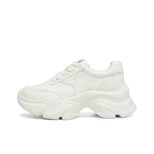 BOERDIQI Легкий визуально увеличивающий рост низкий топ текс кроссовки женские