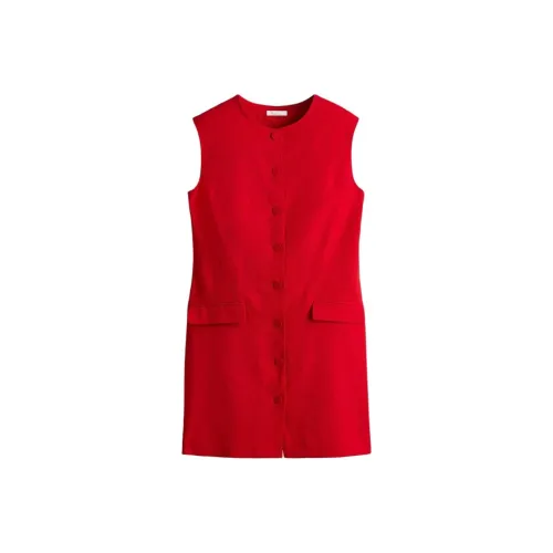 H&M Ярко-красные женские платья без рукавов