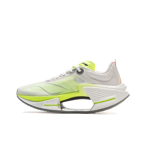 LINING Shadow 3 ESSENTIAL Амортизация Поддержка Отскок Низкий Топ Повседневные Беговые кроссовки Унисекс Белый Желтый Зеленый