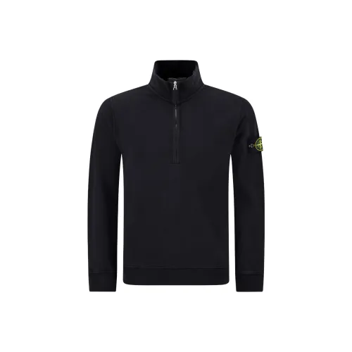STONE ISLAND Мужские черные свитшоты
