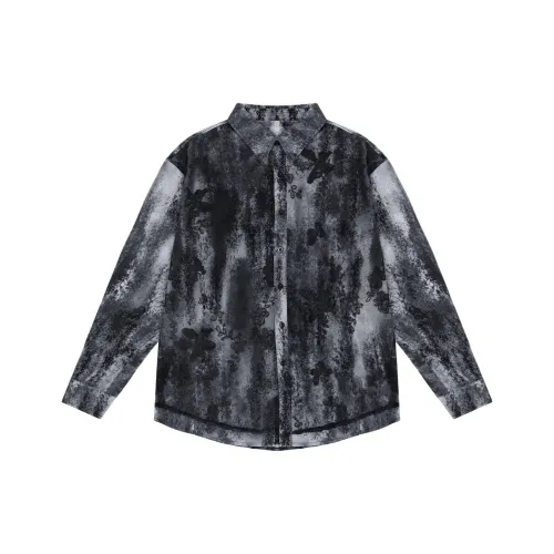 S123 Ночной Черный Унисекс Рубашки