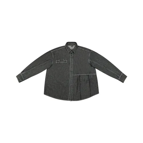 HYLHYL Темно-серый унисекс рубашки