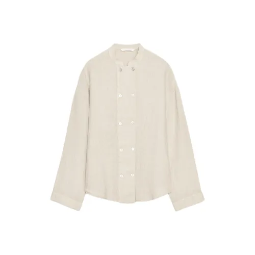 ZARA ZW Series Светлый Бежевый Женские Рубашки
