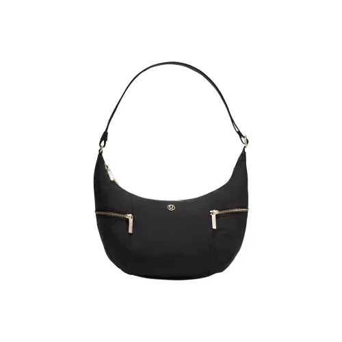 lululemon Нейлоновая Сумка через плечо Стандартная Женская Черная