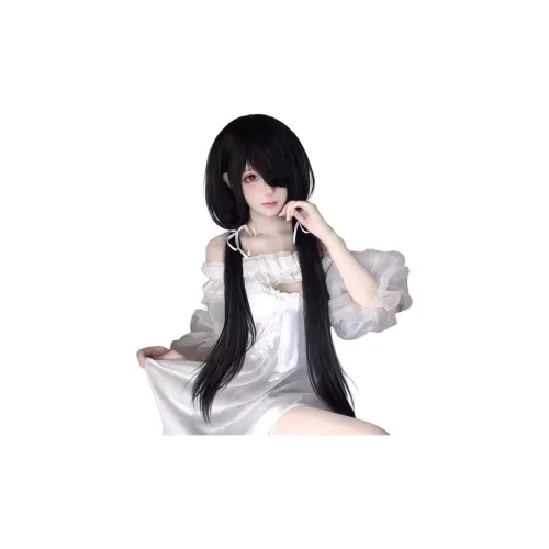 LIANXIANGKE Перука Женская Косплей Перука Черная 1 метр Длинные Прямые Волосы Полная Перука для Рандеву с жизнью Косплей Остальные