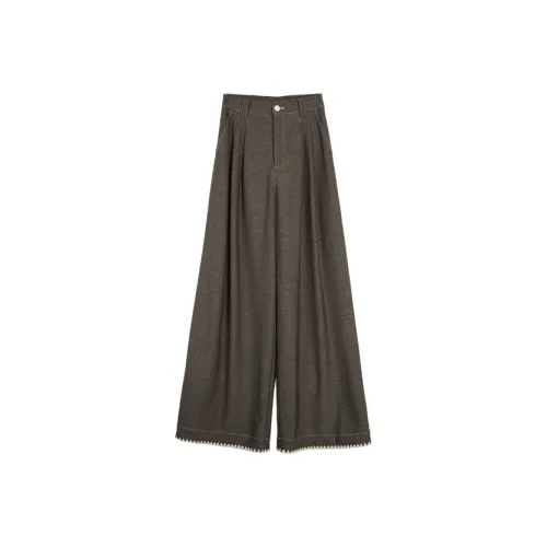 ELLE Кофе Женские Повседневные Брюки