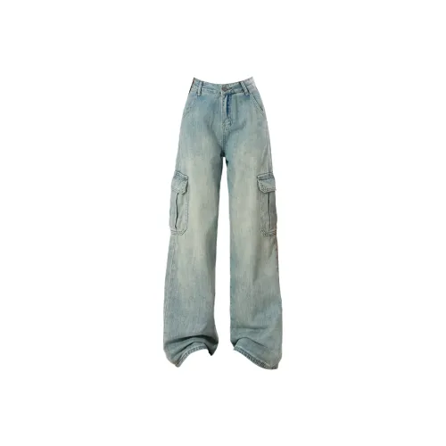 JOPPTI Blue Women's Jeans JOPPTI Синий Женские Джинсы