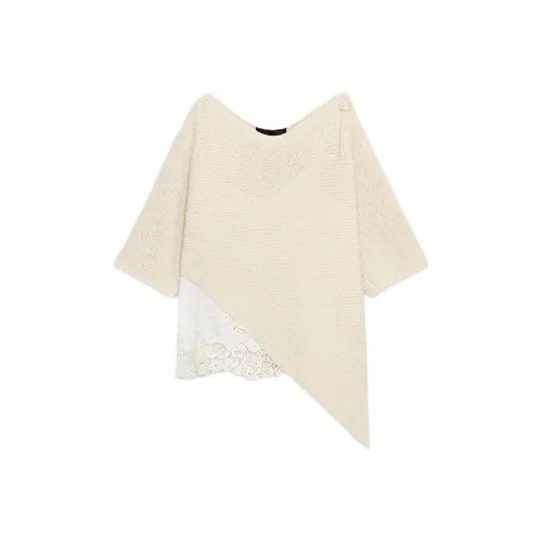 ZARA Белый Женский Трикотаж