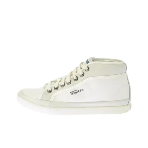 Alexander McQueen X PUMA MID Топ Скейтборд Кроссовки Мужские Белые