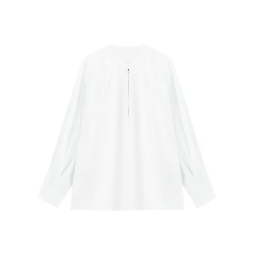 PEACEBIRD Мягкие Белые Женские Рубашки