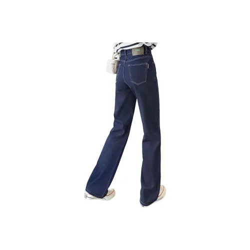 SIBAISHE Темно-синий женский джинсы