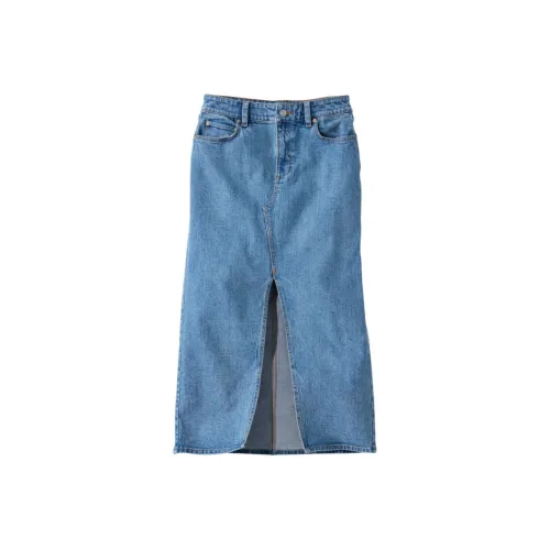 L.L.Bean Signature Heritage Denim Long Skirt Women's