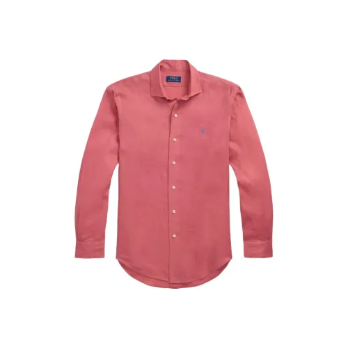 Polo Ralph Lauren Red Men's Shirts Поло Ralph Lauren Красные Мужские Рубашки