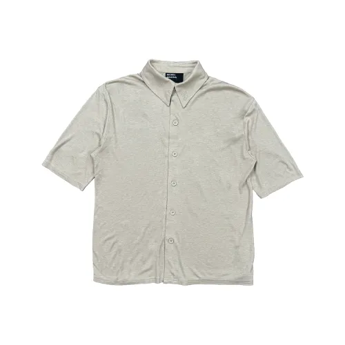 RICHILL MELANCHOLY Отложной воротник Короткий рукав Рубашка Унисекс