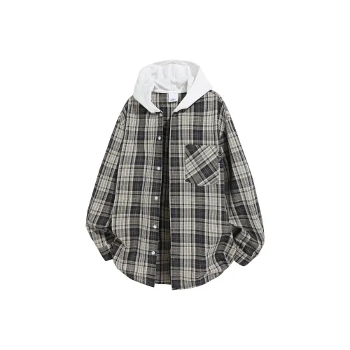 GSUE Рудный Vein Темно-кофейный Унисекс Рубашки