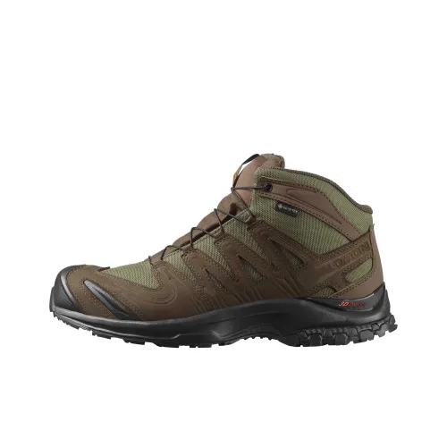 SALOMON Gore Te Амортизация Устойчивый к истиранию Водонепроницаемый И Дышащий MID Топ Альпинизм Походная обувь Унисекс