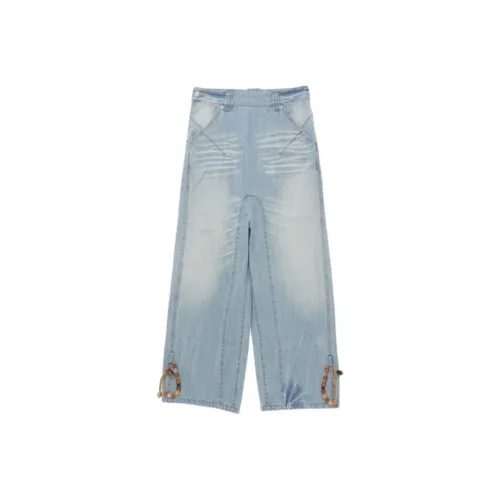 Medium Well Светло-Синие Женские Джинсы