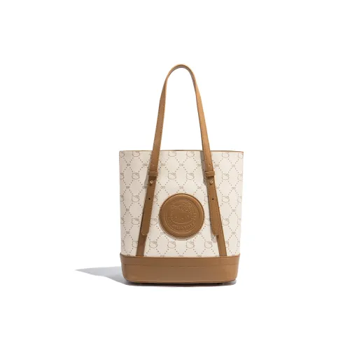 Sanrio Hello Kitty PU (полиуретан) Combo Сумка через плечо Женская Экрю Бежевый Желтый Коричневый