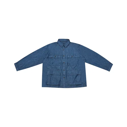 HYLHYL Темно-синие унисекс рубашки