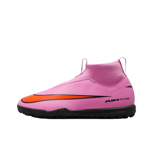Nike Mercurial Superfly 10 Academy High Топ Детские футбольные бутсы Розовый Подростки