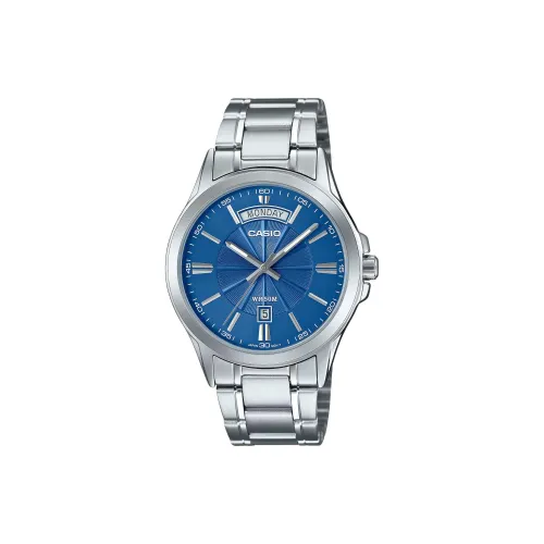 CASIO г Shock Collection Кварцевый механизм Нержавеющая сталь Ремешок Часы Мужские Синий циферблат