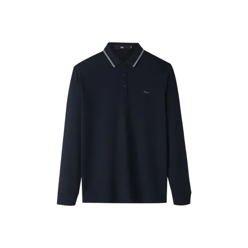 HLA Темно-синий Синий 20 Мужская Поло