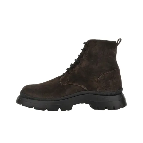 HOGAN H692 Ботильоны 6 см Мужской Коричневый