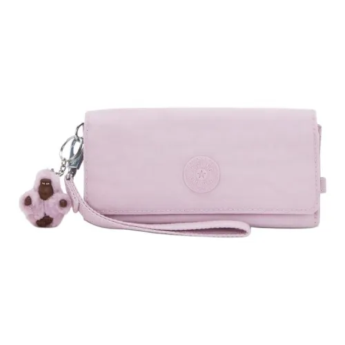 Киплинг Ткань Клатч Маленький Женский Прозрачный Светло-фиолетовый