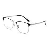 Черная серебряная оправа + защита от синего света, 0 диоптрий, меняющий цвет [серый, коричневый, синий, фиолетовый, розовый, оранжевый]. Записка, цвет