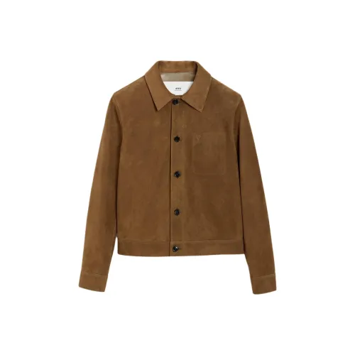 AMIPARIS Фундуковый Унисекс Кожаные куртки