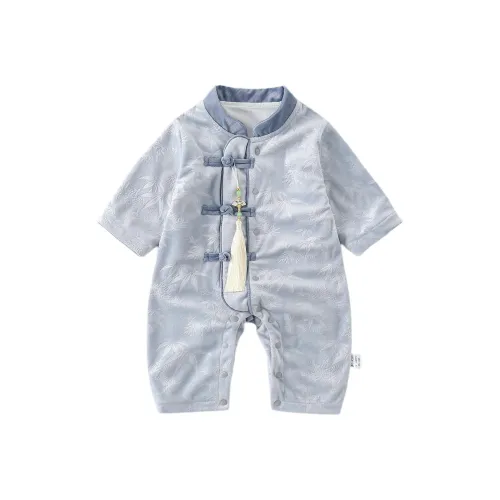 XiaoJinBu Светло-синие комбинезоны / ползунки для малышей