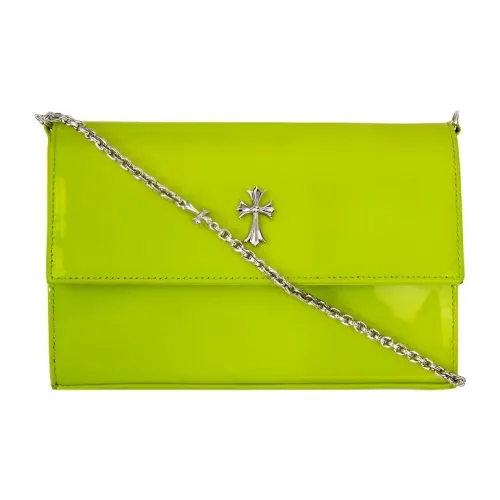 Chrome Hearts Лакированная кожа Портативная Сумка через плечо Сумка на плечо Женская Авокадо Зеленый