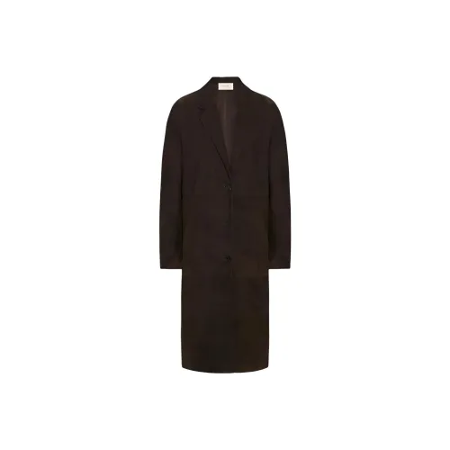 THE ROW Кожа Куртка Женская Умбра