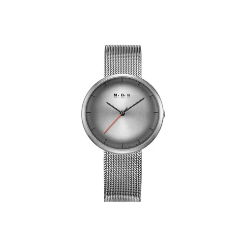 MBK Кварцевый механизм нержавеющая сталь ремешок часы женские серый циферблат
