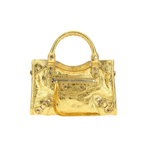 Balenciaga Le City Овечья кожа Сумка через плечо Сумка мини Женская Золотая