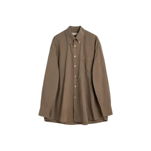 OUR LEGACY Розово-коричневые Мужские Рубашки