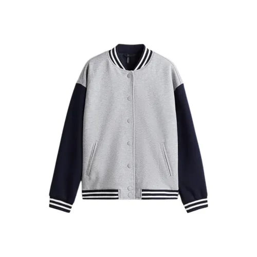 H&M Смешанный Светло-Серый/Многоцветный Женский Бейсбольный Джерси