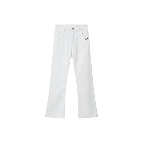 ERDU Белый Унисекс Джинсы