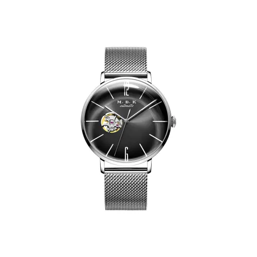 MBK STAR COLLECTION Hollow Series Механические часы с автоматическим механизмом стальной ремешок унисекс черный циферблат