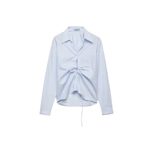 PRADA Синцзи Синий Женские Рубашки