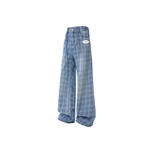 T IRA Синий Унисекс Джинсы