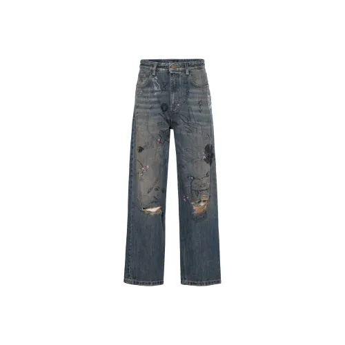 Balenciaga Blue Men's Jeans  
Баленсиага Синий Мужские Джинсы